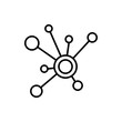 Data Interconnect Vector Icon style illustration Line Data Science EPS 10