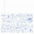 © rudut2015 - Dialog clouds with HELLO Vector pattern for language class, online courses. English, arabic, italian, japanese, spanish, chinese, german.