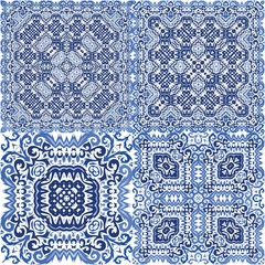  Antique portuguese azulejo ceramic.