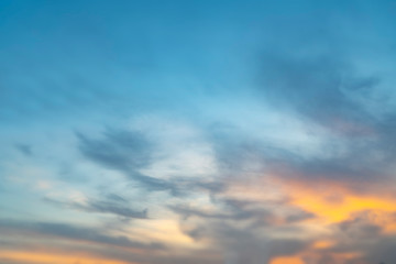 Wall Mural - beautiful sky and clouds landscape