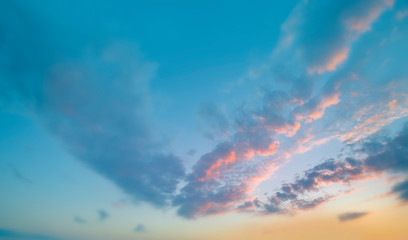 Wall Mural - beautiful sky and clouds landscape