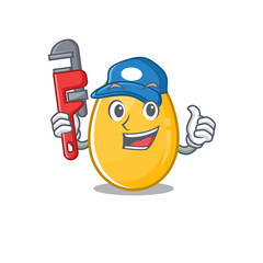 Sticker - A cute picture of golden egg working as a Plumber