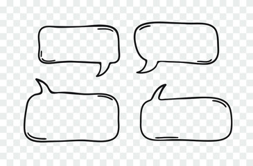 Poster - Hand drawn speech bubble explosion. Pop art design object. Comic book doodle element for dialog. Cartoon style vector collection