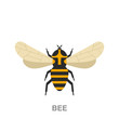 bee flat icon on white transparent background. You can be used black ant icon for several purposes.	