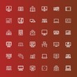 Editable 36 desktop icons for web and mobile