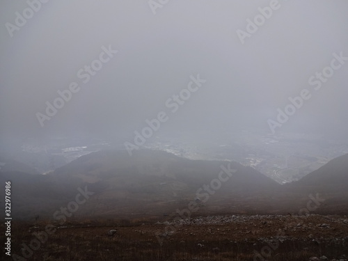 Fotomural The view of Ibuki Mountain in Japan