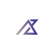 Initial letter az or za logo vector templates