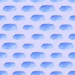 Aufkleber - Watercolor abstract backdrop. Modern watercolor seamless pattern with blue clouds on colorful background for textile design. Cloud computing. Background illustration. Seamless pattern.