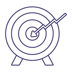 Sticker - Isolated target icon vector design