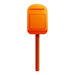 Poster - Postal mailbox icon. Cartoon of postal mailbox vector icon for web design isolated on white background