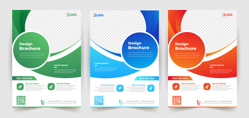 Wall Mural - Business Flyer Template design with abstract concept and minimalist layout
