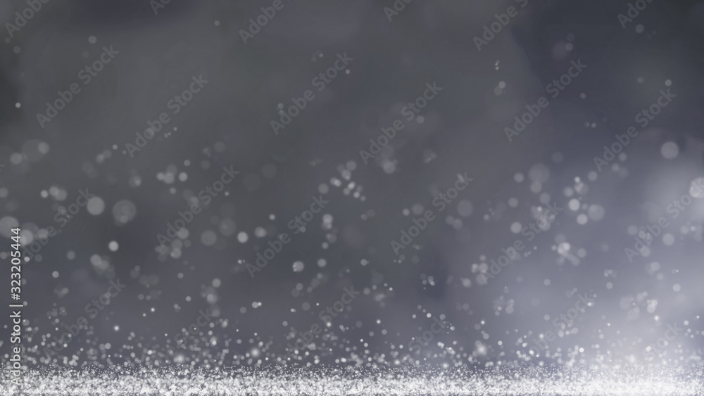 キラキラと光輝き炸裂するシルバーの背景 Wall Mural Krarte