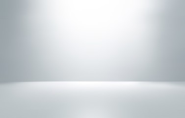 Poster - abstract gray gradient luxury soft background white light, layout design, web template, radial effec
