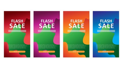 modern background design for flash sale banners, sale banner template, background banners, modern vector design, creative concept, easy to edit and customize