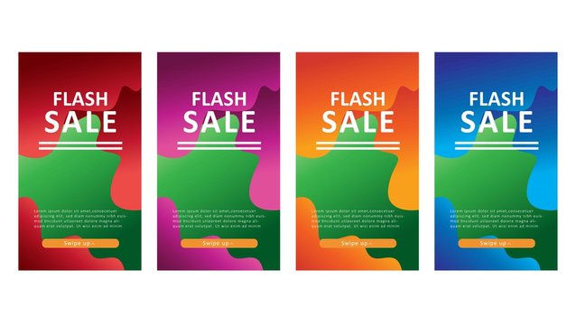 modern background design for flash sale banners, sale banner template, background banners, modern vector design, creative concept, easy to edit and customize