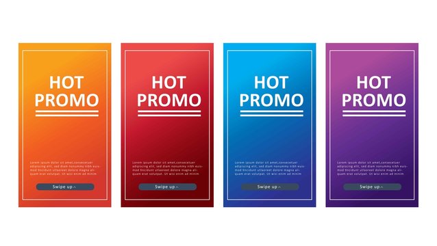 modern background design for hot promo banners, promo banner template, background banners, modern vector design, creative concept, easy to edit and customize