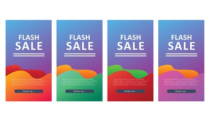 modern background design for flash sale banners, sale banner template, background banners, modern vector design, creative concept, easy to edit and customize