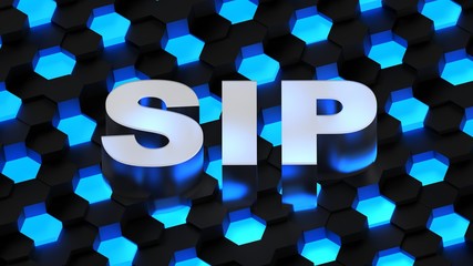 Wall Mural - SIP acronym (Session Initiation Protocol)