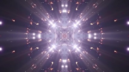 Wall Mural - colorful kaleidoscopic firework 3d render animation