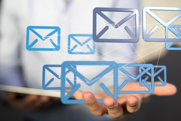 online people network. using internet for communication..