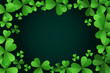 green clover leaves st patricks day background