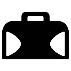 Briefcase icon. Bag for laptop or notebook. Business bag, Documents bag, Portfolio bag illustrations for creative website and mobile designs.