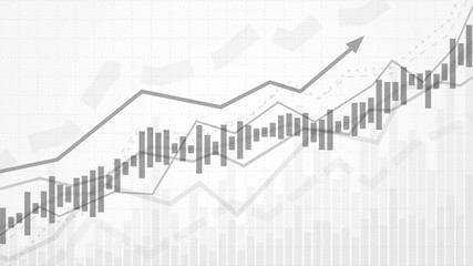 Poster - Business data analytics. Financial graph chart. Graph chart of stock market investment trading. Abstract analisys and statistic diagram. vector illustration