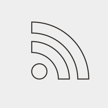 wifi icon vector illustration and symbol for website and graphic design