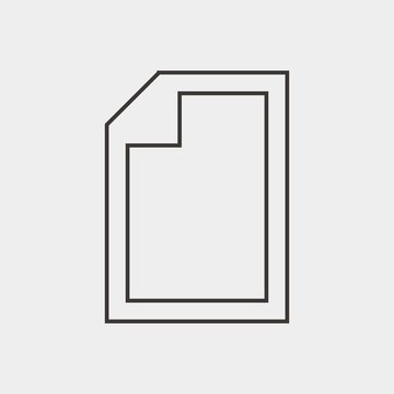 file icon vector illustration and symbol for website and graphic design
