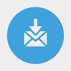 incoming mail icon vector illustration and symbol for website and graphic design