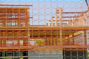 Canvas Print - Building under construction