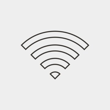 wifi icon vector illustration and symbol for website and graphic design