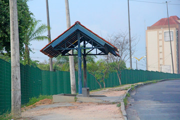 Wall Mural - Bus stop