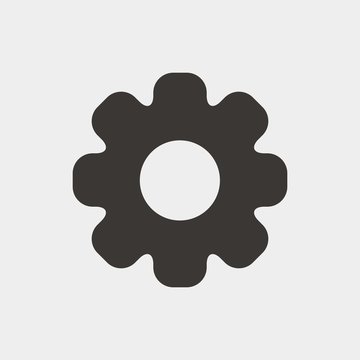 settings icon vector illustration and symbol for website and graphic design