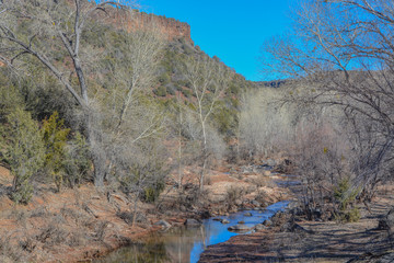 Wall Mural - Carrizo Creek flowing through Carrizo in the Fort Apache Indian Reservation, Carrizo,  Arizona USA