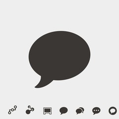 chat icon vector illustration and symbol for website and graphic design