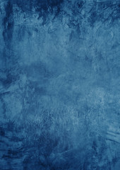 Wall Mural - Dark blue texture cement wall as vertical A 4 background.
