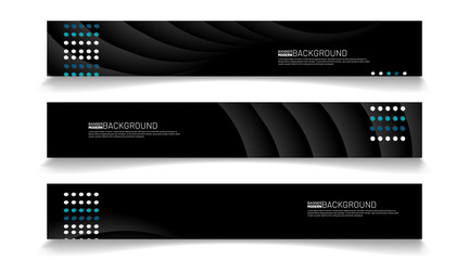 Wall Mural - abstract vector template web background. rectangular curved design banner pattern