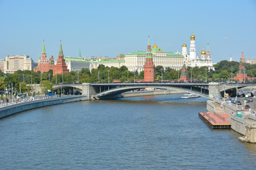 Wall Mural - Russia. Moscow. View of the Kremlin and the Moscow river