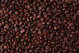 Fototapeta Kuchnia - closeup coffee beans background backdrop