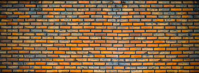 Wall Mural - old red bricks wall texture and background.