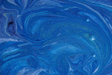  Natural Luxury. Phantom blue. Marbleized effect. Ancient oriental drawing technique. Marble texture. Acrylic painting- can be used as a trendy background for posters, cards, invitations.