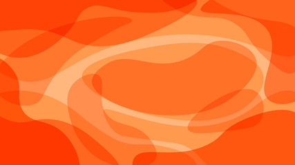 Poster - Orange peach colorful futuristic liquid background wallpaper design. Festive abstract circular red and yellow light wave shapes colored backdrop vector graphic illustration