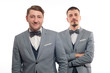 © pavel_shishkin - Two young funny men in formal clothes