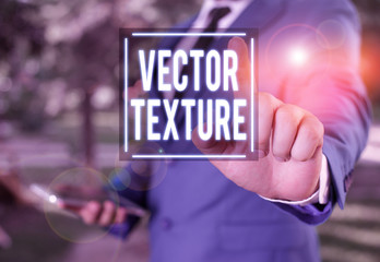 Poster - Handwriting text writing Texture. Conceptual photo A set of metrics calculated in the image processing Businessman with pointing finger in front of him