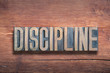 discipline word wood