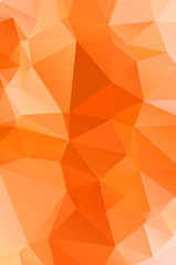 Canvas Print - Light Orange mosaic vector pattern. triangular template