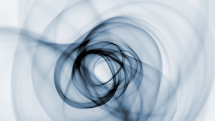 Poster - abstract image swirling gray vortices on a white background monochrome, 3d rendering