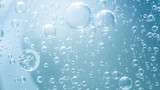 Fototapeta  - Abstract Blue water bubbles background