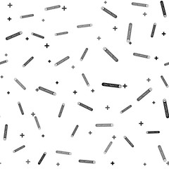 Poster - Black Download button with arrow icon isolated seamless pattern on white background. Upload button. Load symbol. Vector Illustration